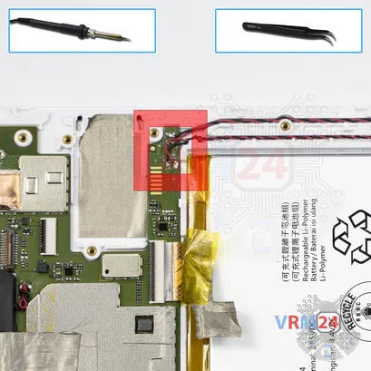 Cómo desmontar Lenovo Tab 4 TB-8504X, Paso 13/1
