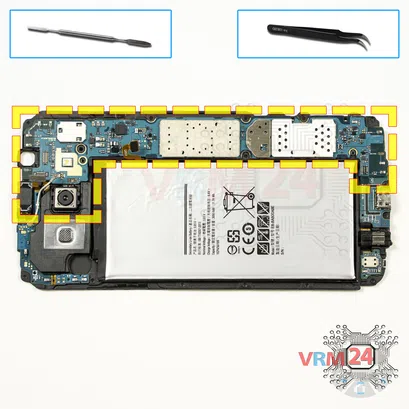 Cómo desmontar Samsung Galaxy A8 (2015) SM-A8000, Paso 11/1