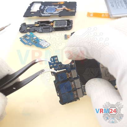 Cómo desmontar Samsung Galaxy A9 Pro (2019) SM-G887, Paso 18/3