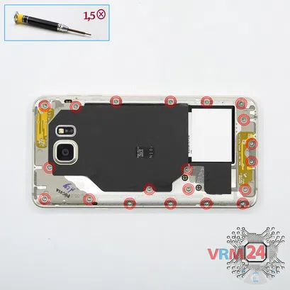 How to disassemble Samsung Galaxy Note 5 SM-N920, Step 3/1