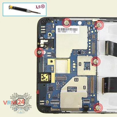 Cómo desmontar Xiaomi RedMi Note 4X, Paso 14/1