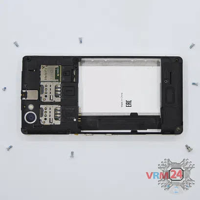 How to disassemble Sony Xperia M, Step 3/2