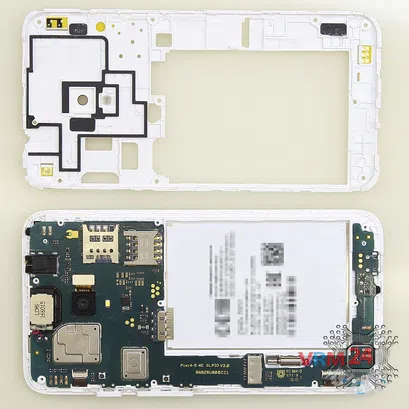 How to disassemble Alcatel OT PIXI 4 5045D, Step 4/2