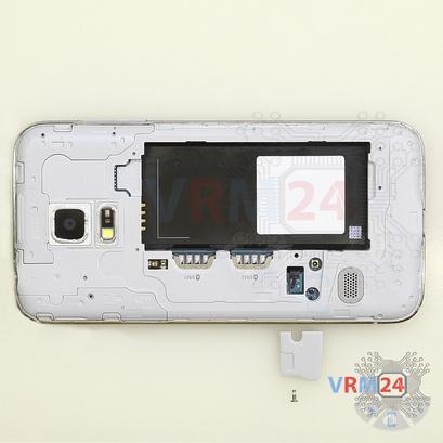 Cómo desmontar Samsung Galaxy S5 mini SM-G800, Paso 4/2