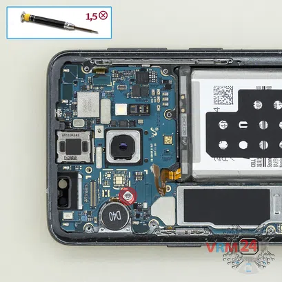Cómo desmontar Samsung Galaxy S9 SM-G960, Paso 6/1