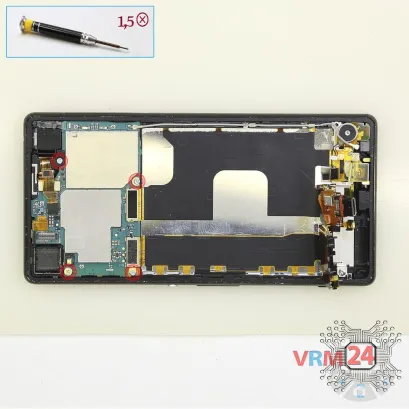 How to disassemble Sony Xperia Z3 Plus, Step 12/1