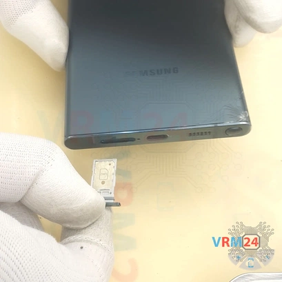 Cómo desmontar Samsung Galaxy S22 Ultra SM-S908, Paso 2/4