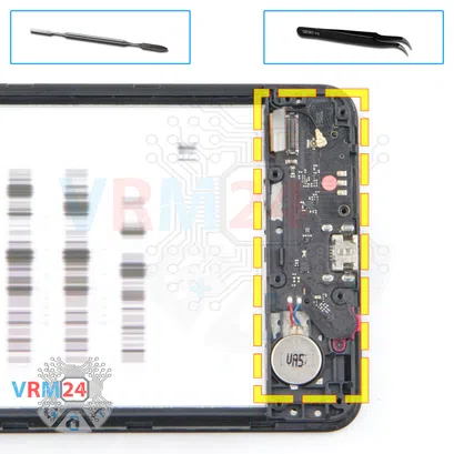 Como desmontar ZTE Blade A31 por si mesmo, Passo 9/1