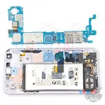 How to disassemble LG Q7 Q610, Step 10/2