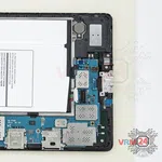 How to disassemble Samsung Galaxy Tab S 8.4'' SM-T705, Step 2/2