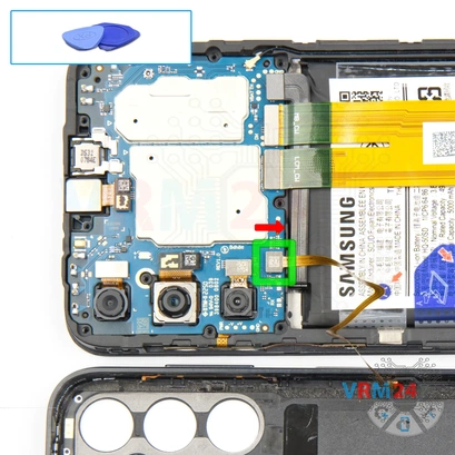Cómo desmontar Samsung Galaxy A14 SM-A145, Paso 7/1