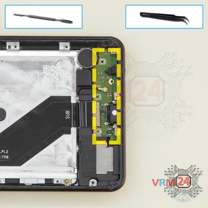 Como desmontar Nokia 6.1 TA-1043 por si mesmo, Passo 10/1