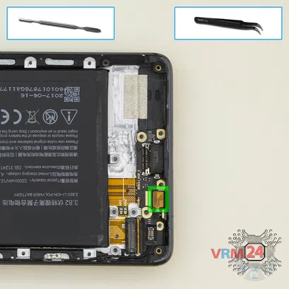 How to disassemble ZTE Nubia Z17, Step 14/1