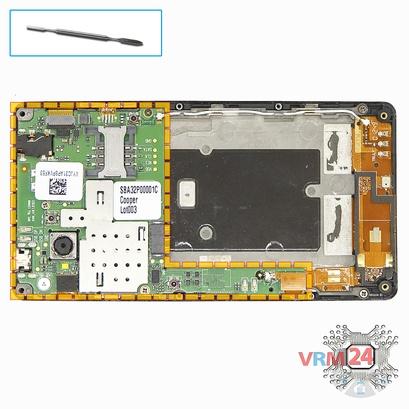 How to disassemble Alcatel OT View 5040X, Step 7/1