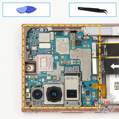 How to disassemble Samsung Galaxy Note 20 Ultra SM-N985, Step 13/1