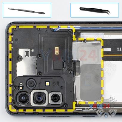 Como desmontar Samsung Galaxy A72 SM-A725, Passo 5/1