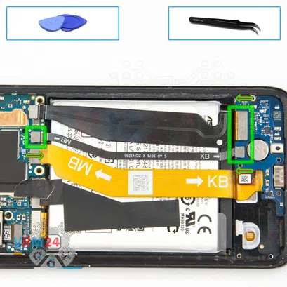 Cómo desmontar Asus ZenFone 8 I006D, Paso 10/1