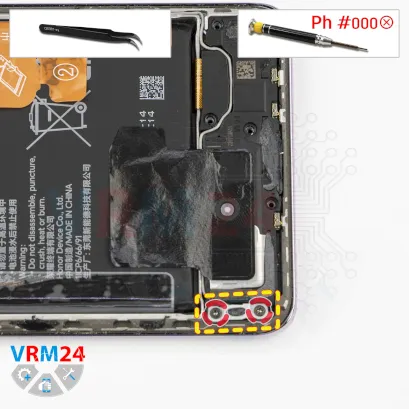 How to disassemble Honor X9c, Step 9/1