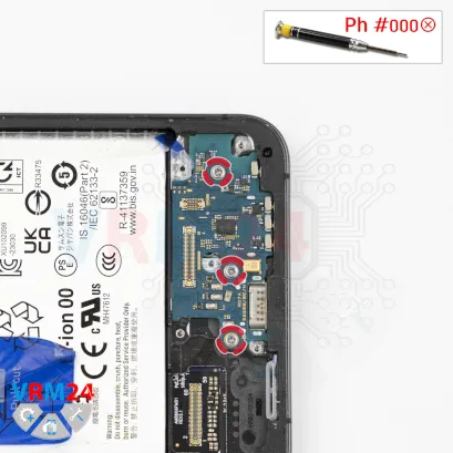 How to disassemble Samsung Galaxy S24+ SM-S921, Step 10/1