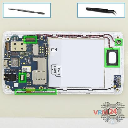 How to disassemble Lenovo A1000, Step 7/1