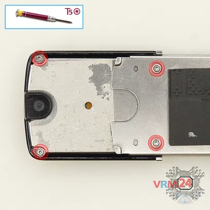 How to disassemble Nokia 8800 Sirocco RM-165, Step 8/1