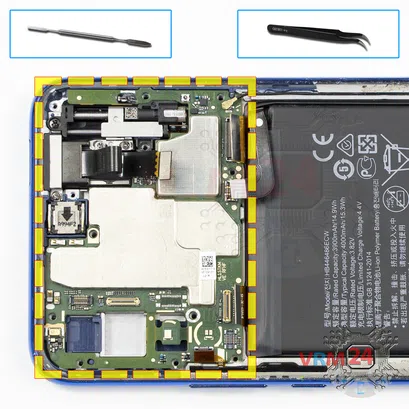 How to disassemble Huawei P Smart Z, Step 17/1