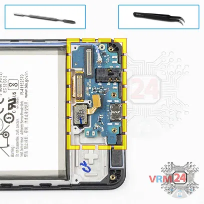 Cómo desmontar Samsung Galaxy A31 SM-A315, Paso 9/1