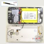 How to disassemble ZTE Axon 7 Mini, Step 6/1