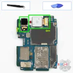 Como desmontar Samsung Galaxy A25 SM-A256 por si mesmo, Passo 18/1