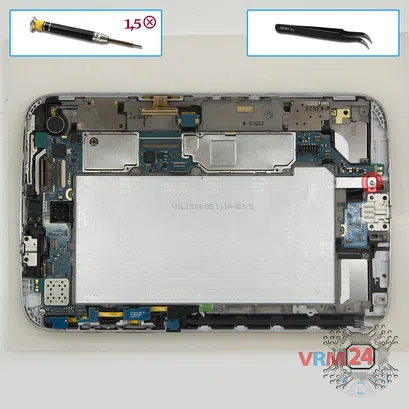 Cómo desmontar Samsung Galaxy Note 8.0'' GT-N5100, Paso 8/1