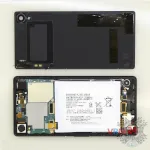 How to disassemble Sony Xperia Z3 Plus, Step 1/2