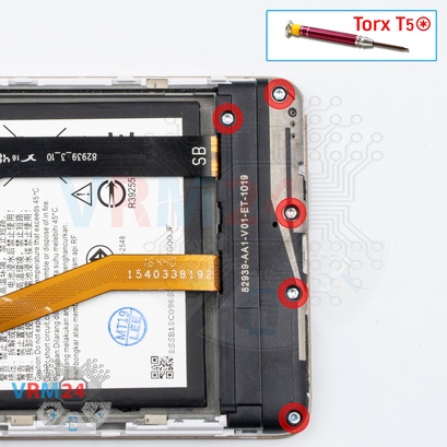 How to disassemble Lenovo K6 Note, Step 8/1