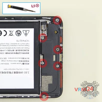 How to disassemble ZTE Nubia Z11 Mini S, Step 7/1