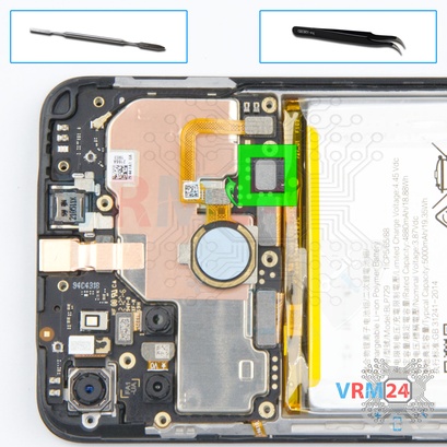 How to disassemble Realme C21Y, Step 6/1