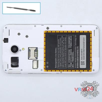 How to disassemble Lenovo A606, Step 2/1