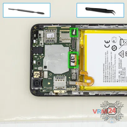 How to disassemble Huawei Y6II, Step 10/1