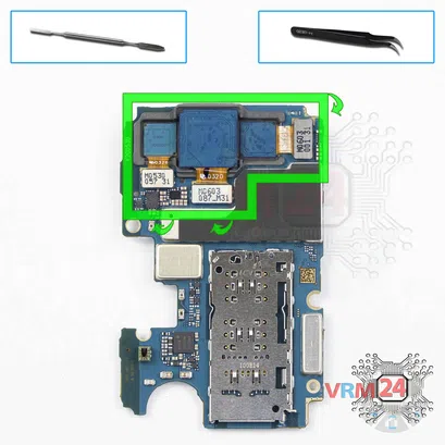 Как разобрать Samsung Galaxy M31 SM-M315, Шаг 17/1