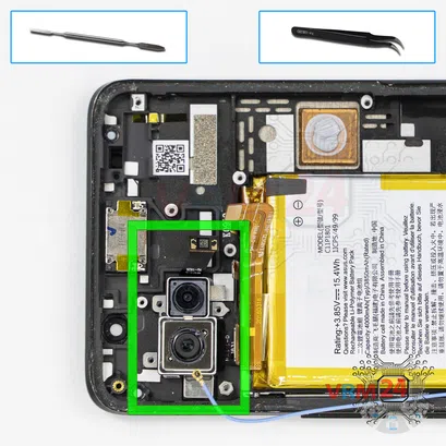 Cómo desmontar Asus ROG Phone ZS600KL, Paso 21/1