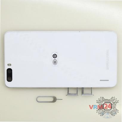 How to disassemble Huawei Honor 6 Plus, Step 1/2