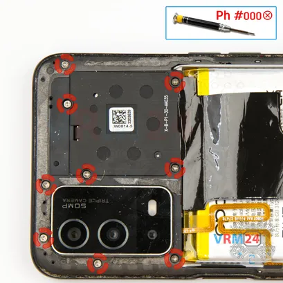 How to disassemble Oppo A55, Step 4/1