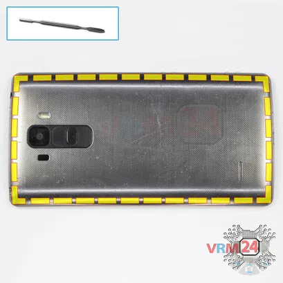 Como desmontar LG G4 Stylus H635, Passo 3/1