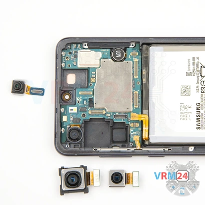 How to disassemble Samsung Galaxy S21 FE SM-G990, Step 13/2