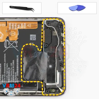 How to disassemble Honor X9c, Step 11/1
