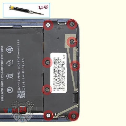 Как разобрать Xiaomi Mi Note, Шаг 5/1