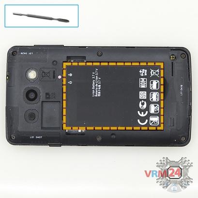 How to disassemble LG L60 X145, Step 2/1