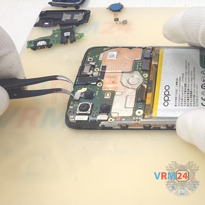 How to disassemble Oppo A15s, Step 12/3
