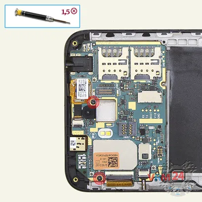 Cómo desmontar Asus ZenFone Max ZC550KL, Paso 11/1