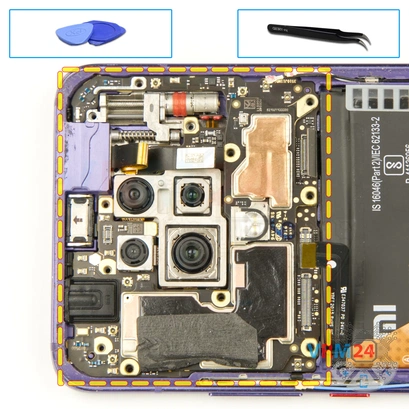 How to disassemble Xiaomi POCO F2 Pro, Step 14/1