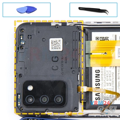 How to disassemble Samsung Galaxy A03s SM-037, Step 5/1