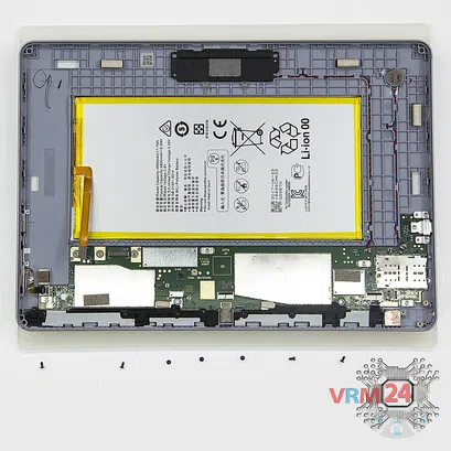 Como desmontar Huawei MediaPad T3 (10'') por si mesmo, Passo 8/2